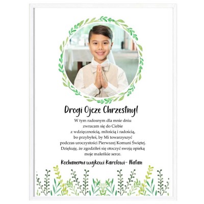 Komunia Święta- Podziękowanie Ojcu Chrzestnemu