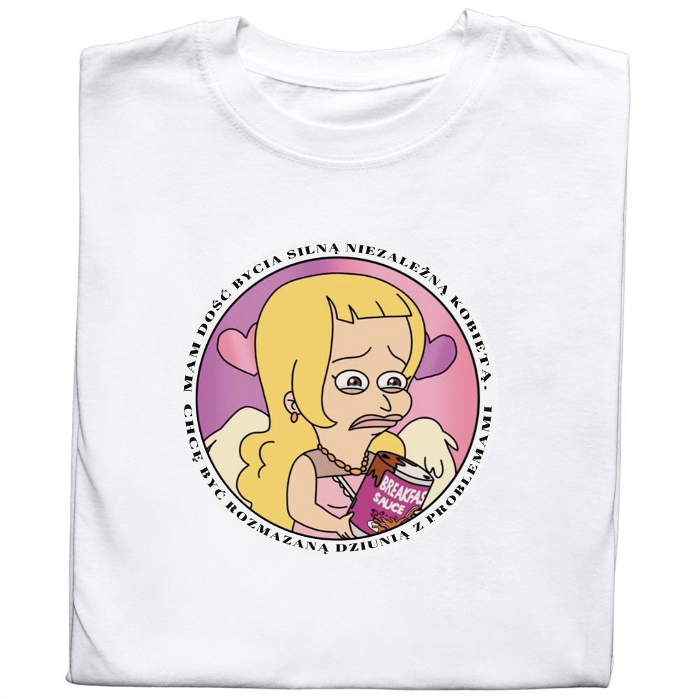 Koszulka z Nadrukiem Big Mouth – Śmieszna Koszulka Meme Netflix