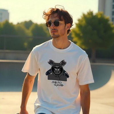 Koszulka z Nadrukiem Squid Game Chairman