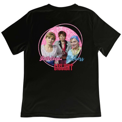 Koszulka z Nadrukiem Ranczo – Girlboss Gatekeep Gaslight