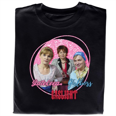 Koszulka z Nadrukiem Ranczo – Girlboss Gatekeep Gaslight