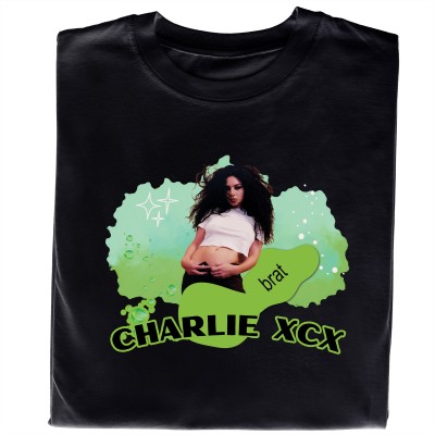Koszulka z Nadrukiem Charli XCX Brat – Koszulka dla Fanki Hyperpop
