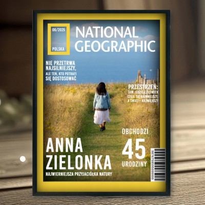 Personalizowany plakat w stylu National Geographic z Twoim zdjęciem