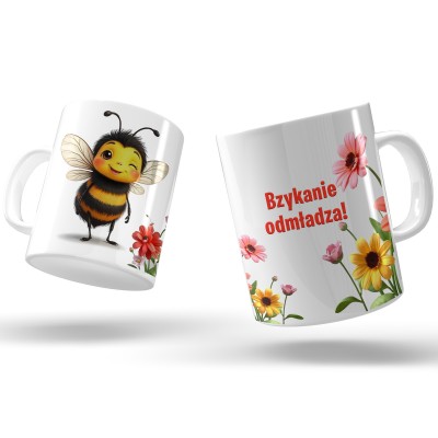 Śmieszny kubek „Bzykanie odmładza” – zabawny prezent z humorem dla niej lub dla niego