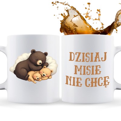 Śmieszny kubek z nadrukiem – zabawna grafika i tekst