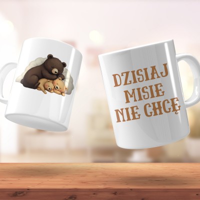 Śmieszny kubek z nadrukiem – zabawna grafika i tekst