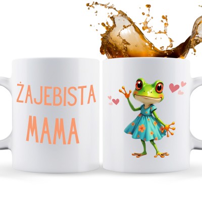 Kubek „Żajebista żaba” – śmieszny prezent z żabką i charakterem
