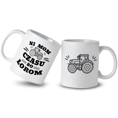 Kubek z napisem „Nie mam czasu, bo ŁOROM” to idealny prezent