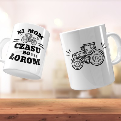 Kubek z napisem „Nie mam czasu, bo ŁOROM” to idealny prezent