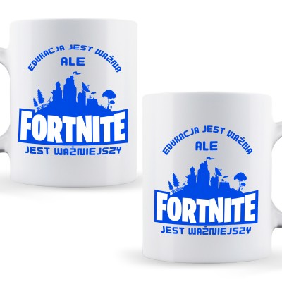 Kubek „Edukacja jest ważna, ale Fortnite jest ważniejszy” – prezent dla gracza