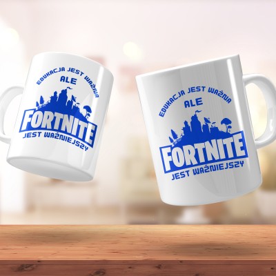 Kubek „Edukacja jest ważna, ale Fortnite jest ważniejszy” – prezent dla gracza