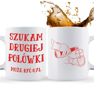 Kubek „Szukam drugiej połówki” – prezent