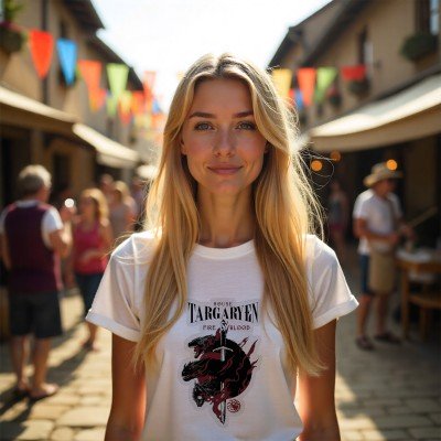Koszulka House Targaryen – Koszulka z Nadrukiem