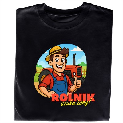 Koszulka Rolnik Szuka Żony – Unikalny Design | Idealny Prezent dla Fana Seriali