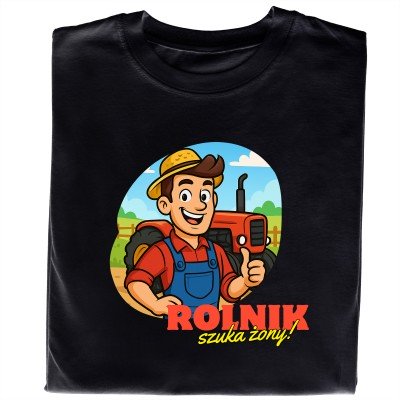 Koszulka Rolnik Szuka Żony – Unikalny Design | Idealny Prezent dla Fana Seriali
