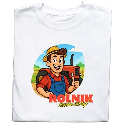 Koszulka Rolnik Szuka Żony – Unikalny Design | Idealny Prezent dla Fana Seriali