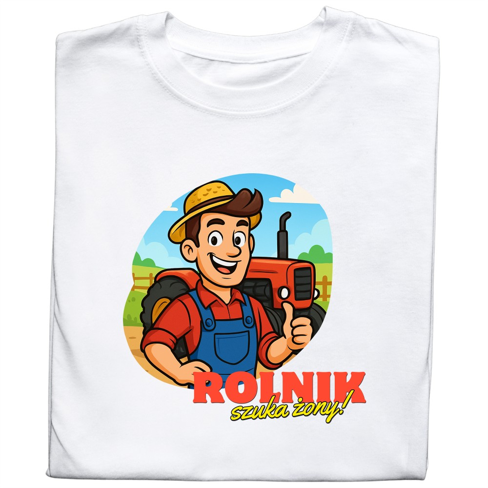 Koszulka Rolnik Szuka Żony – Unikalny Design | Idealny Prezent dla Fana Seriali