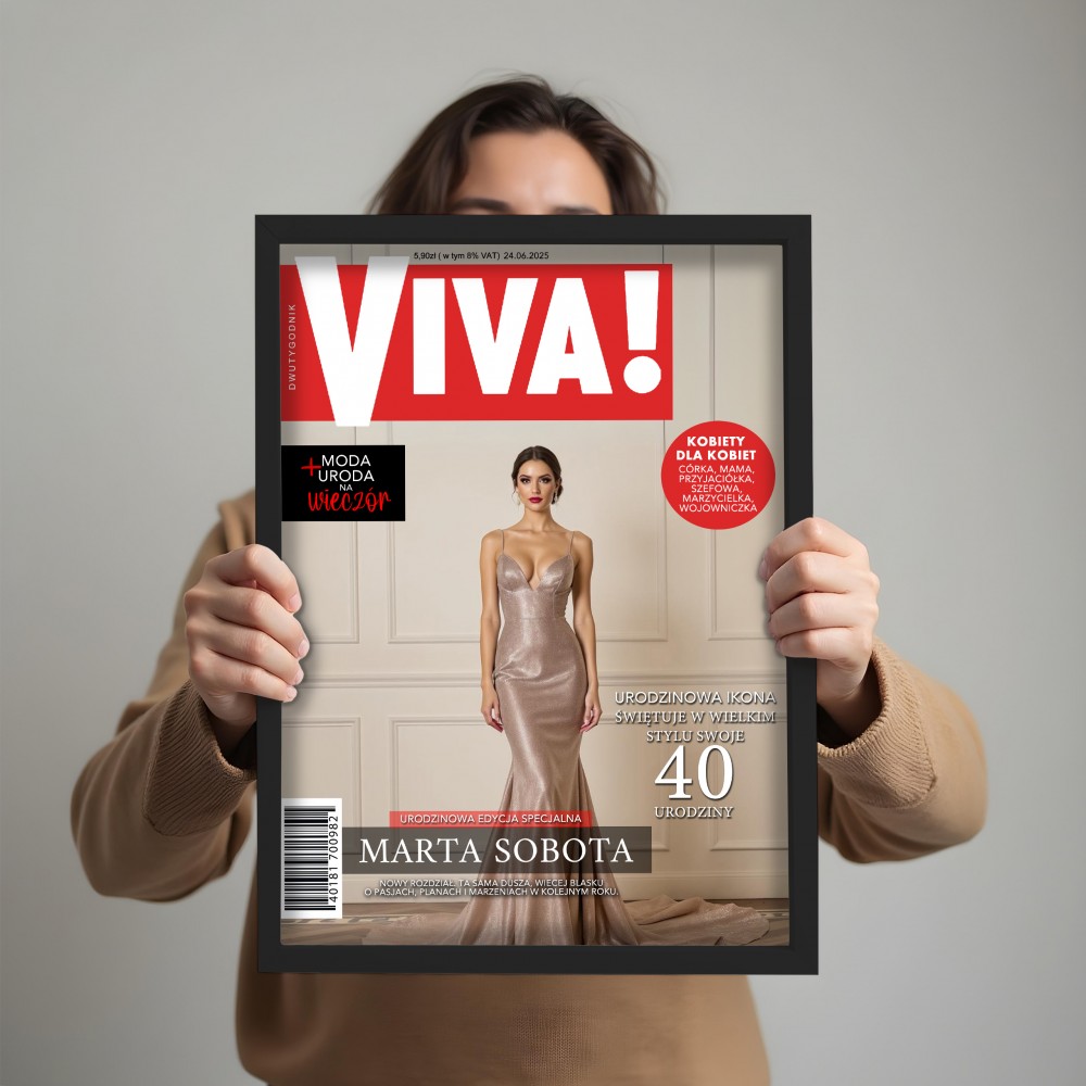 Okładka Magazynu VIVA – Personalizowany Plakat A4 | Podaruj Moment Sławy