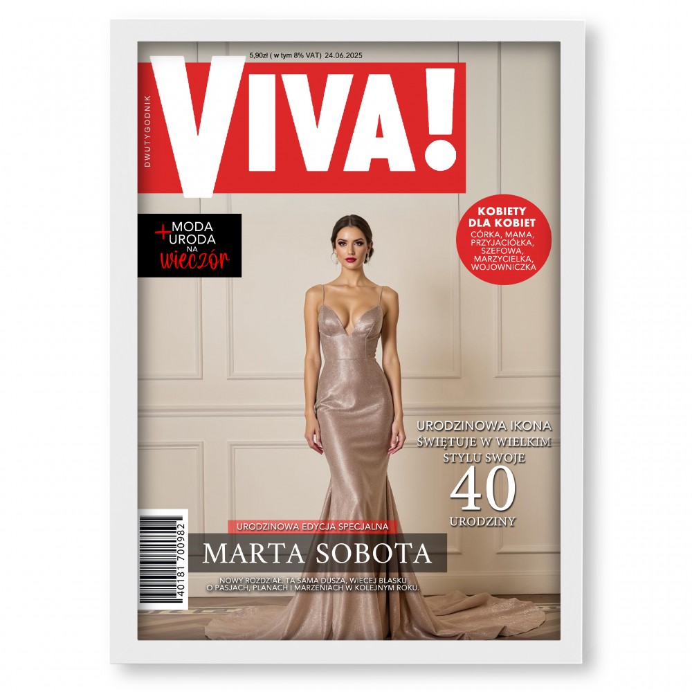 Okładka Magazynu VIVA – Personalizowany Plakat A3 | Podaruj Moment Sławy