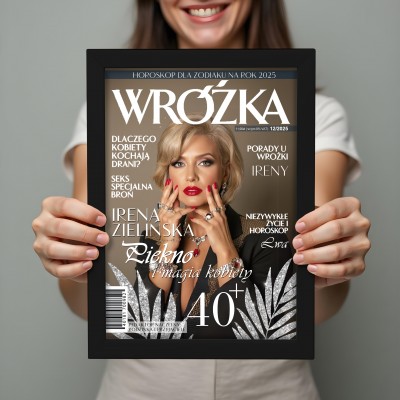 Magiczny plakat Wróżka A3 – personalizowany prezent w ramce