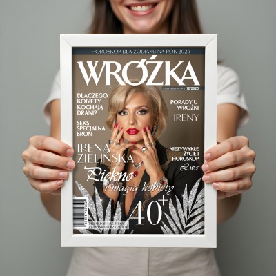 Magiczny plakat Wróżka A3 – personalizowany prezent w ramce