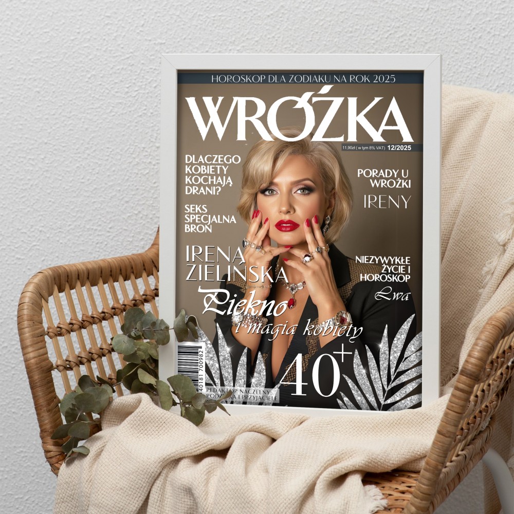 Magiczny plakat Wróżka A3 – personalizowany prezent w ramce