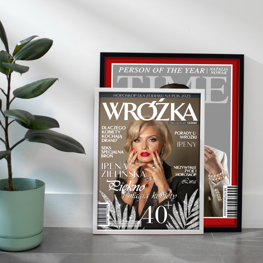 Magiczny plakat Wróżka A3 – personalizowany prezent w ramce
