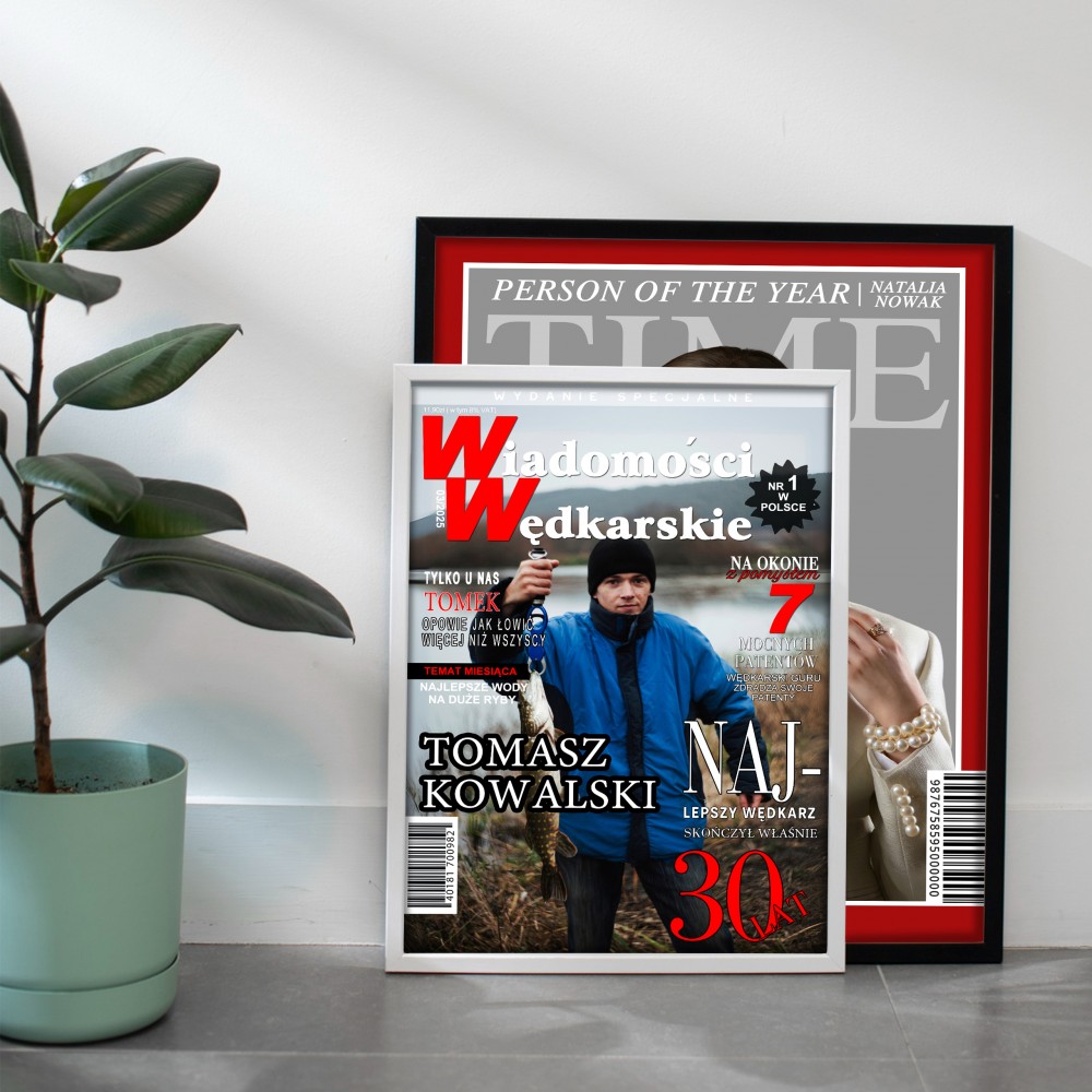 Personalizowana okładka „Wiadomości Wędkarskie” A3 – wyjątkowy plakat dla wędkarza