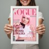 Personalizowana okładka magazynu VOGUE 30x40 cm – elegancki prezent w ramce