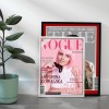 Personalizowana okładka magazynu VOGUE 30x40 cm – elegancki prezent w ramce