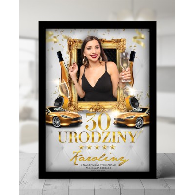 Personalizowany plakat w ramce – odjechany prezent na 18, 30, 40 i 60 urodziny