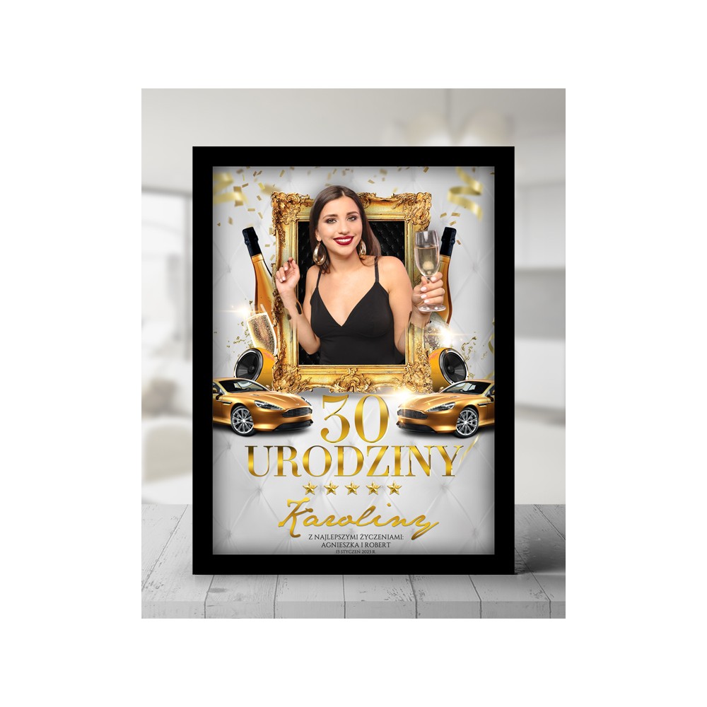 Personalizowany plakat w ramce – odjechany prezent na 18, 30, 40 i 60 urodziny