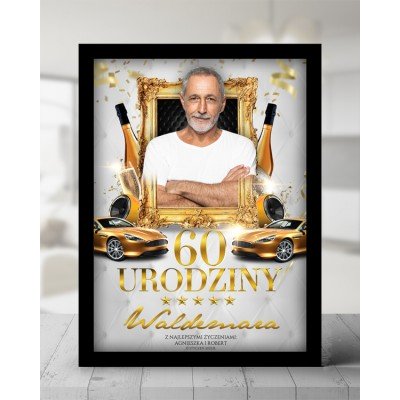 Personalizowany plakat w ramce – odjechany prezent na 18, 30, 40 i 60 urodziny