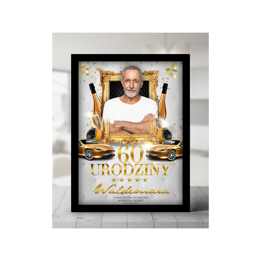 Personalizowany plakat w ramce – odjechany prezent na 18, 30, 40 i 60 urodziny