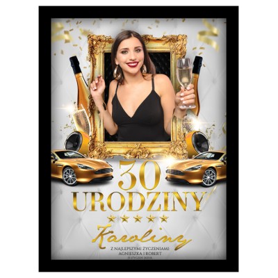 Personalizowany plakat w ramce – odjechany prezent na 18, 30, 40 i 60 urodziny