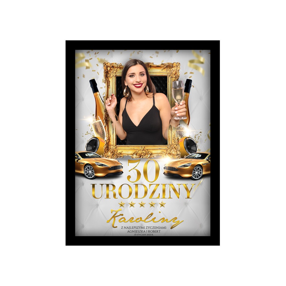Personalizowany plakat w ramce – odjechany prezent na 18, 30, 40 i 60 urodziny