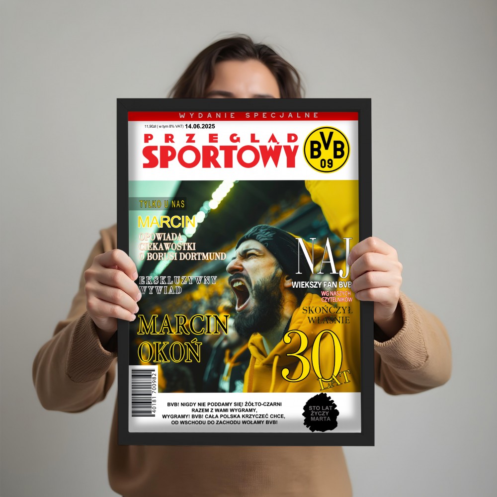 Personalizowana okładka magazynu „Przegląd Sportowy Borussia” A3