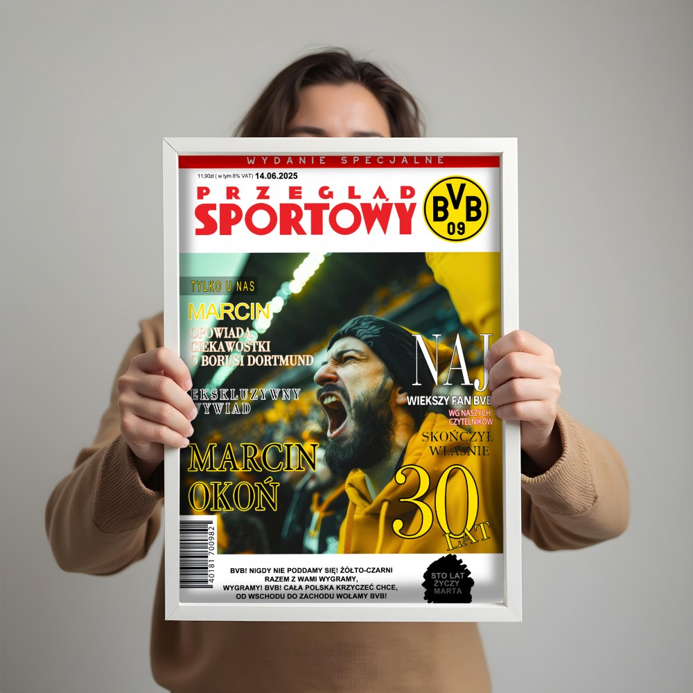 Personalizowana okładka magazynu „Przegląd Sportowy Borussia” A3