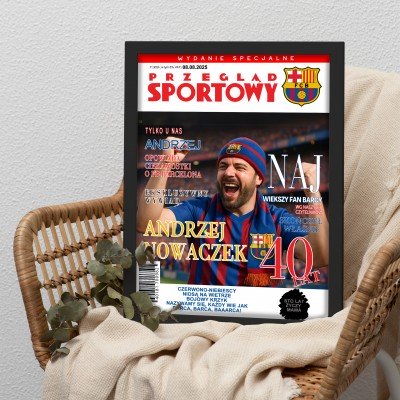 Personalizowana okładka magazynu „Przegląd Sportowy” A3