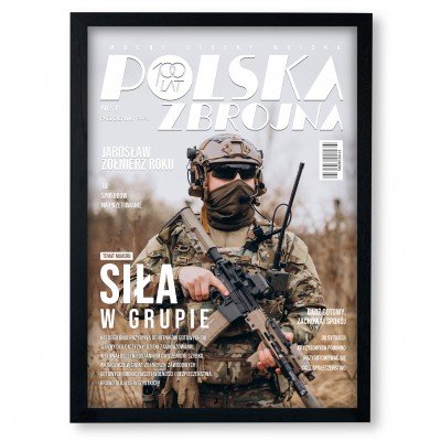 Okładka magazynu „Polska Zbrojna” A3 | wyjątkowy prezent w ramce