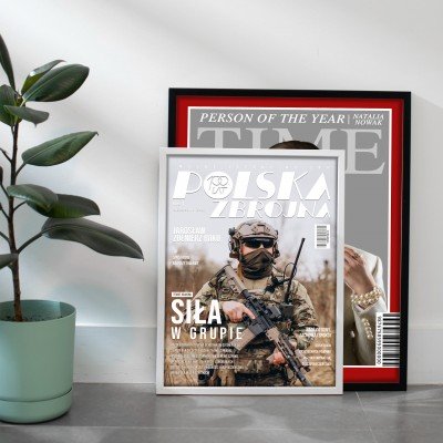 Okładka magazynu „Polska Zbrojna” A3 | wyjątkowy prezent w ramce