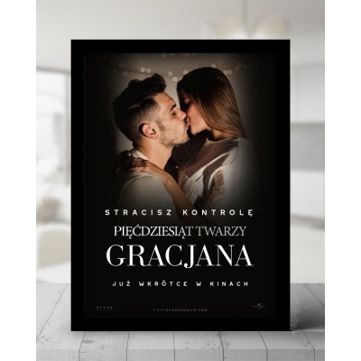 Personalizowany plakat filmowy ze zdjęciem