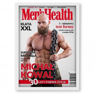 Personalizowana|Okładka Magazynu MEN’S HEALTH|Format A3 w Ramce