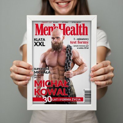 Personalizowana|Okładka Magazynu MEN’S HEALTH|Format A3 w Ramce