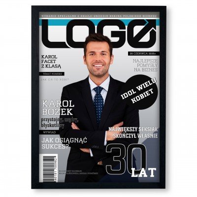 Okładka Magazynu LOGO z Twoim Zdjęciem | Plakat A3