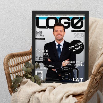 Okładka Magazynu LOGO z Twoim Zdjęciem | Plakat A3