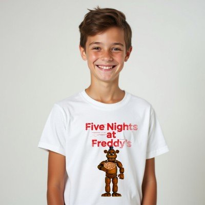 Koszulka z Nadrukiem Five Nights at Freddy’s | Idealny Prezent dla Fana FNAF