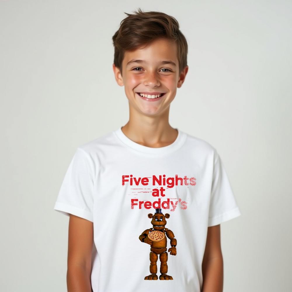 Koszulka z Nadrukiem Five Nights at Freddy’s | Idealny Prezent dla Fana FNAF