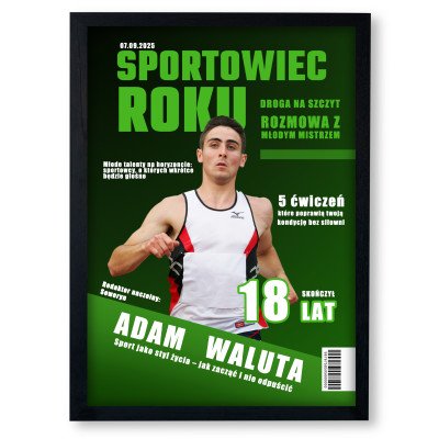 Okładka MAGAZYN SPORTOWIEC ROKU |wyjątkowy prezent w formacie A3