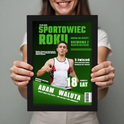 Okładka MAGAZYN SPORTOWIEC ROKU |wyjątkowy prezent w formacie A3